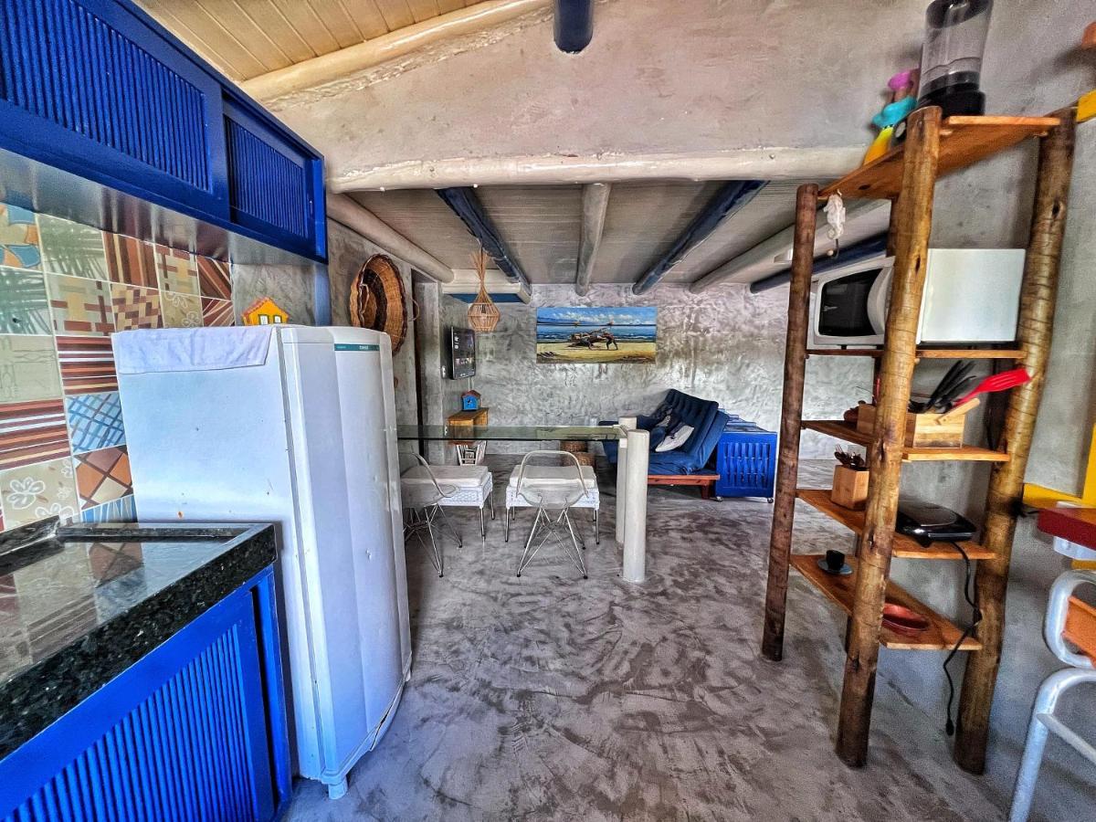 Casinha Azul na beira do Rio Caraíva Villa Exterior foto