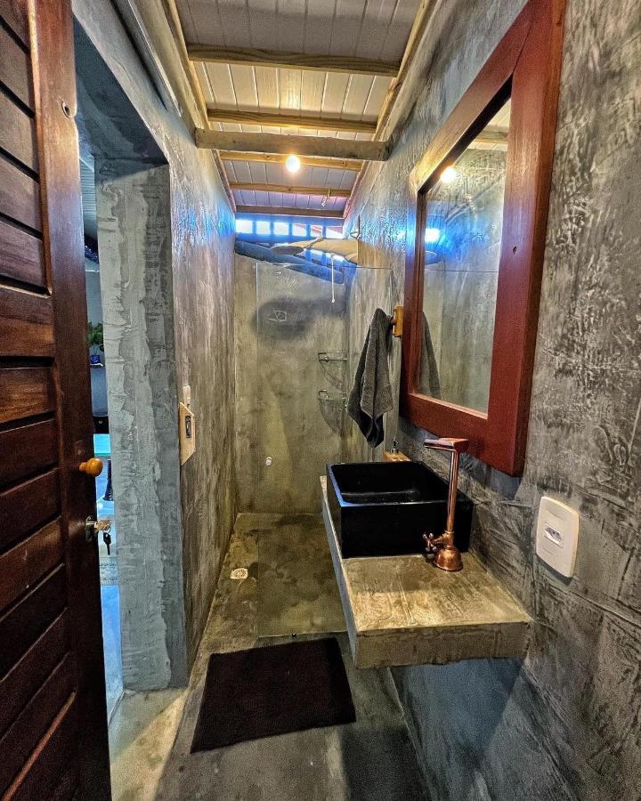 Casinha Azul na beira do Rio Caraíva Villa Exterior foto