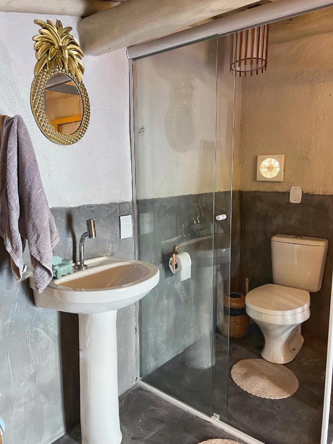 Casinha Azul na beira do Rio Caraíva Villa Exterior foto
