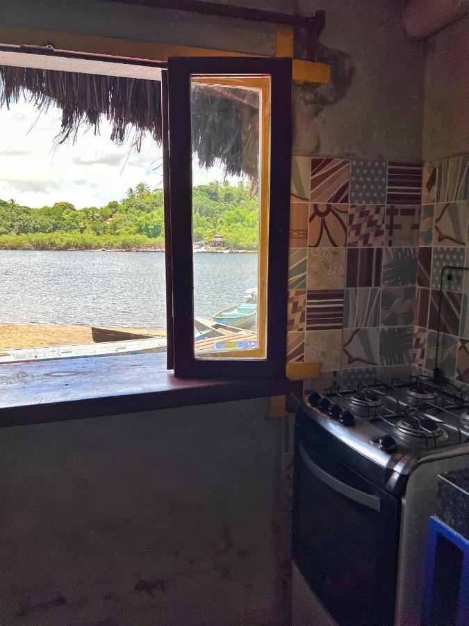Casinha Azul na beira do Rio Caraíva Villa Exterior foto