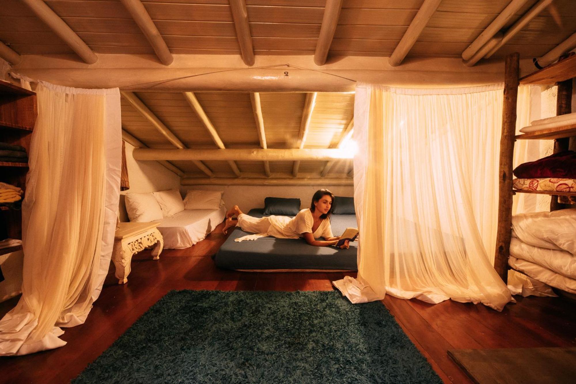 Casinha Azul na beira do Rio Caraíva Villa Exterior foto