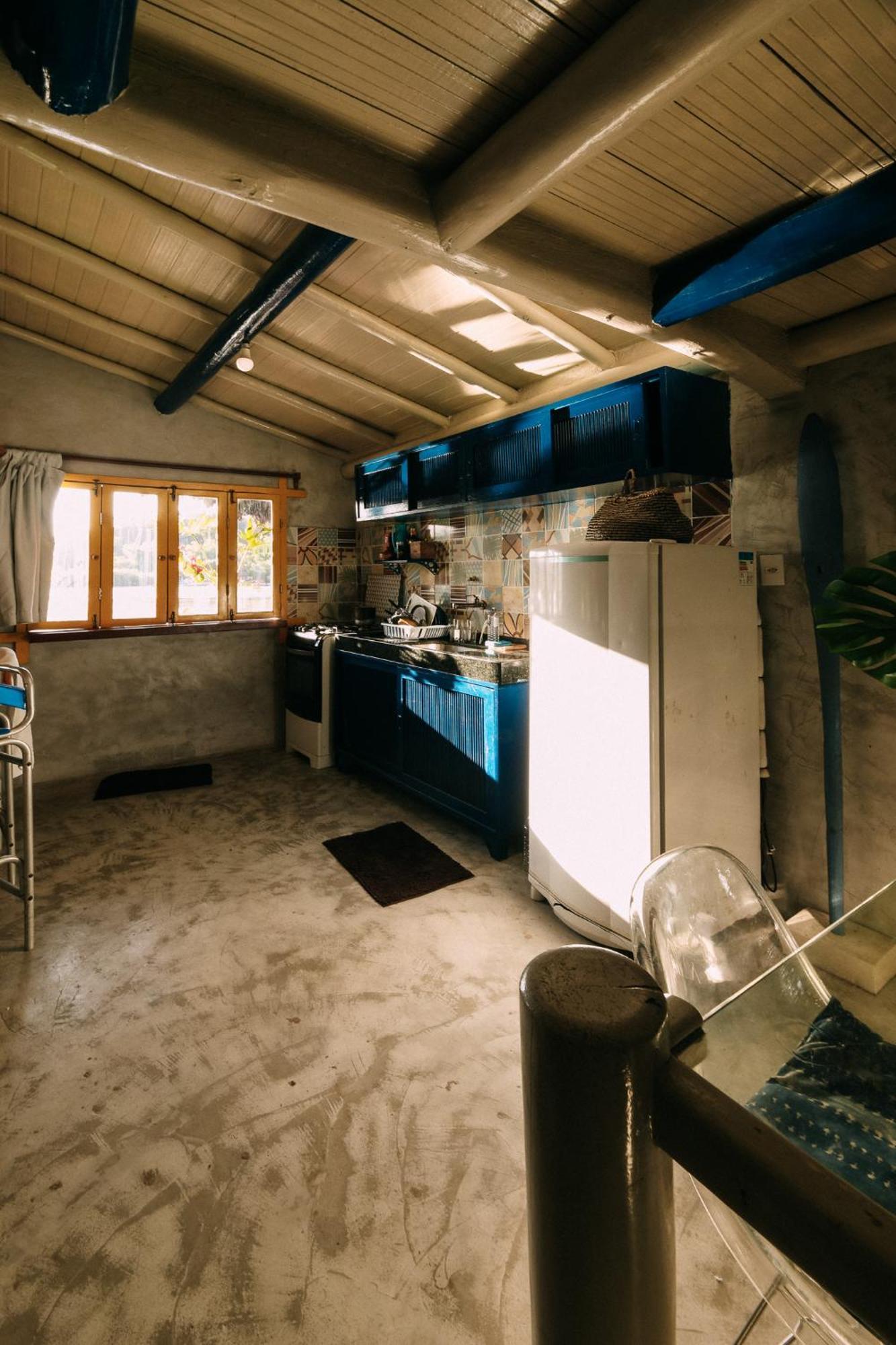 Casinha Azul na beira do Rio Caraíva Villa Exterior foto